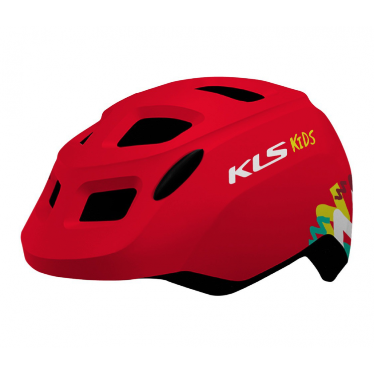 Detská cyklistická prilba Kellys Zigzag 49-53cm červená